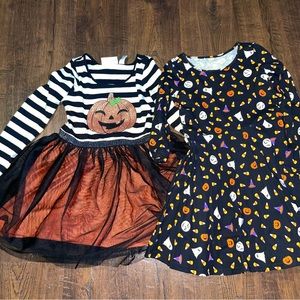 2 like new Halloween toddler dresses